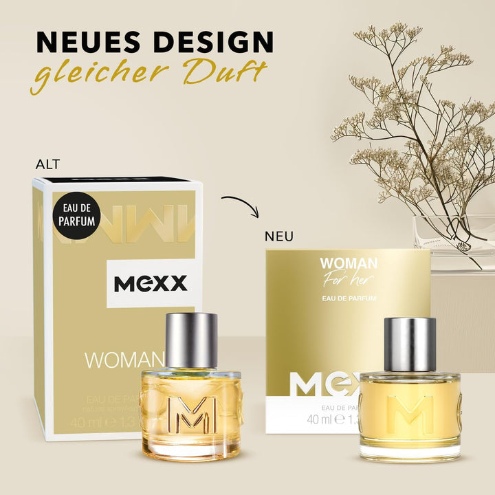 MEXX WOMAN Apă de parfum, parfum floral-proaspăt pentru femeia modernă și optimistă, 40 ml