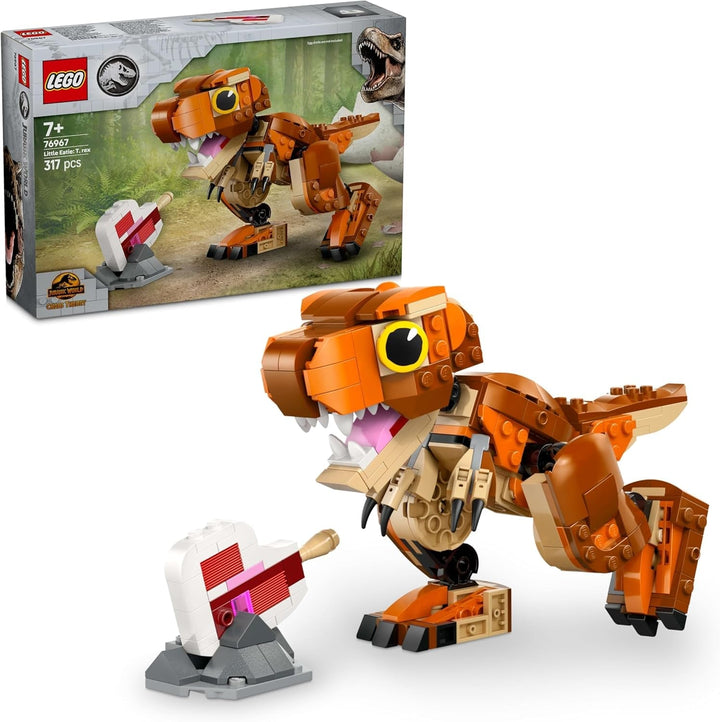 LEGO Jurassic World Little Eatie: T.Rex, jucărie de construcție pentru băieți și fete de la 7 ani, set de construcție cu dinozaur, cadou pentru copii, model cu gură, cap și coadă mobile 76967 Seturi de constructie Besuche den LEGO-Store Titlu implicit