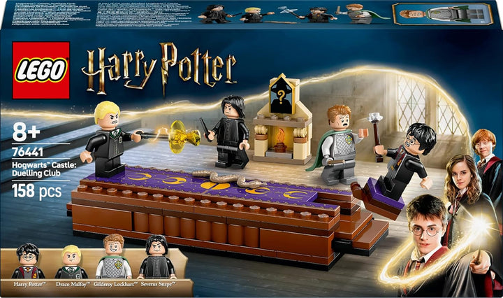 LEGO Harry Potter Castelul Hogwarts: Clubul de duel, set de construcție Cu 4 minifigurine Incl. Draco Malfoy, Gilderoy Lockhart & Severus Snape, set Cu funcție Pentru băieți și fete cu vârsta de 8+ 76441 Seturi de constructie Besuche den LEGO-Store