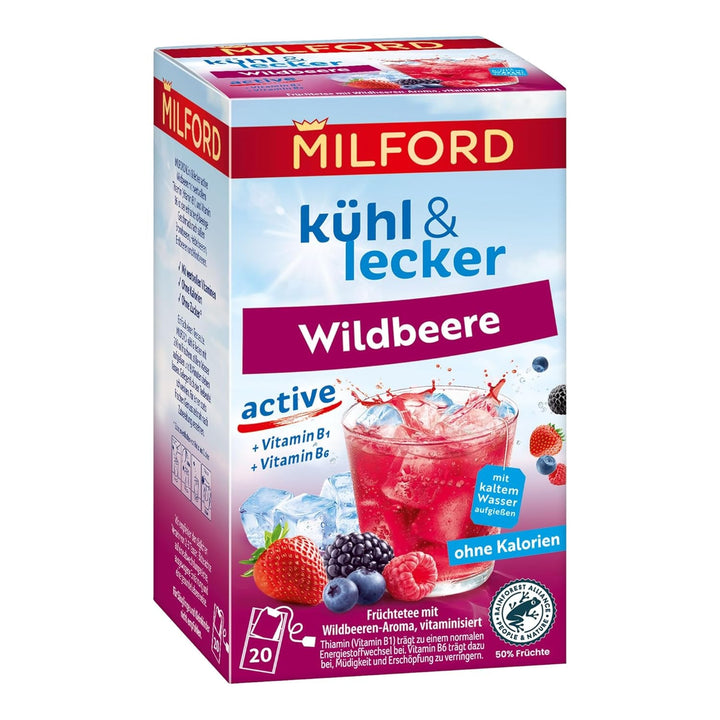 MILFORD Răcoritor și delicios Maracuja-Vanilie | Ceai de fructe cu aromă de maracuja-portocală-vanilie | 18 pliculețe de ceai