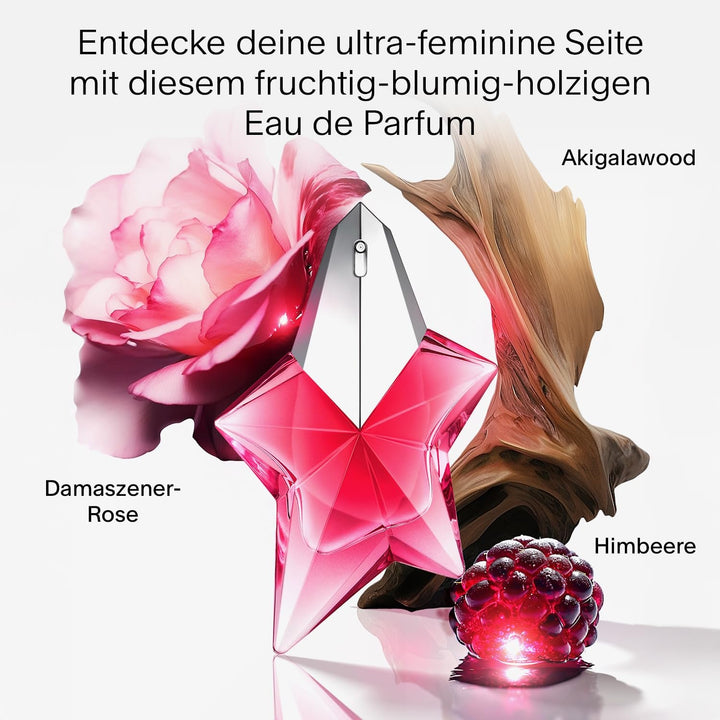 MUGLER Angel Nova Eau De Parfum, Parfum pentru femei, Fructat, Floral și Lemnos, Parfum Captivant, Reîncărcabil