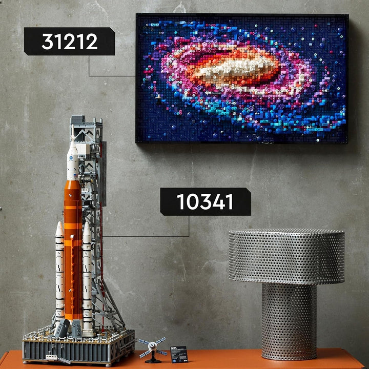LEGO Icons NASA Artemis rampa de lansare, cadou, decor pentru camera de zi sau birou, set de construcție pentru adulți, cu capsula spațială Orion și rampa de lansare, obiect de colecție 10341 Seturi de constructie Besuche den LEGO-Store