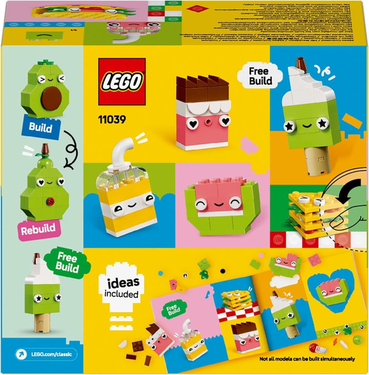 LEGO Classic Creative Snack Building Fun, jucărie cu mâncare pentru jocuri de rol imaginative, set de construcție pentru băieți și fete de la 4 ani, Cupcake, Avocado, Popsicle și Taco 11039 Seturi de constructie Besuche den LEGO-Store