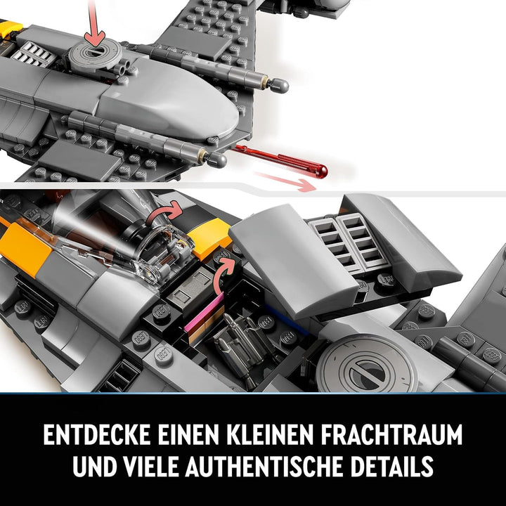 LEGO Star Wars Luptătorul Mandalorian N-1 din Cartea lui Boba Fett, jucărie construibilă cu navă spațială, set de 4 personaje, inclusiv figura Baby Yoda 75325 Seturi de constructie Besuche den LEGO-Store