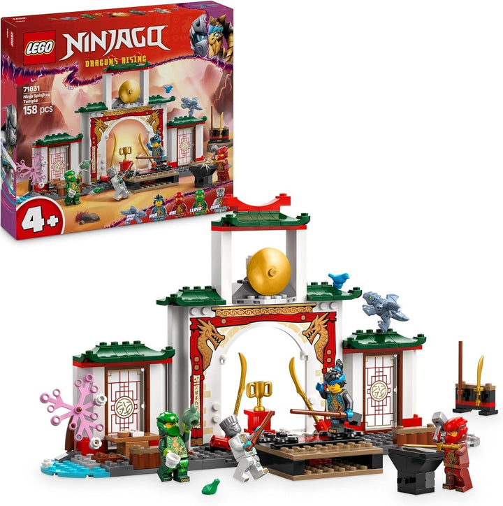 LEGO NINJAGO Spinjitzu Templul Ninja - Playset cu 4 minifigurine și 1 figurină dragon - Set de construcție - Cadou de Crăciun sau aniversare pentru băieți și fete de la 4 ani 71831 Seturi de constructie Besuche den LEGO-Store Titlu implicit