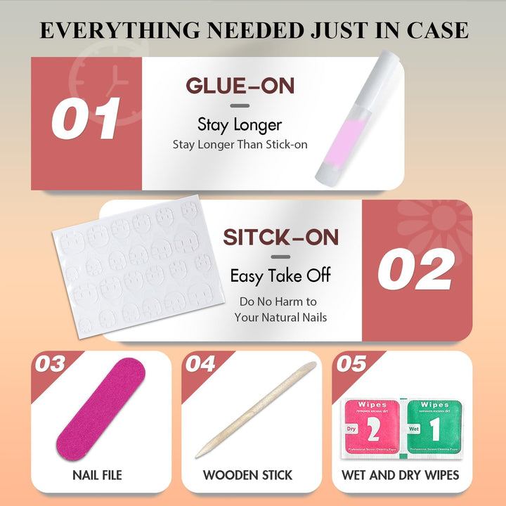 Unghii false cu vârf francez scurt – 30 de bucăți de unghii negre pentru a le lipi pe unghii scurte pătrate, unghii false cu vârf francez cu lipici, set unghii artificiale pătrate pentru femei