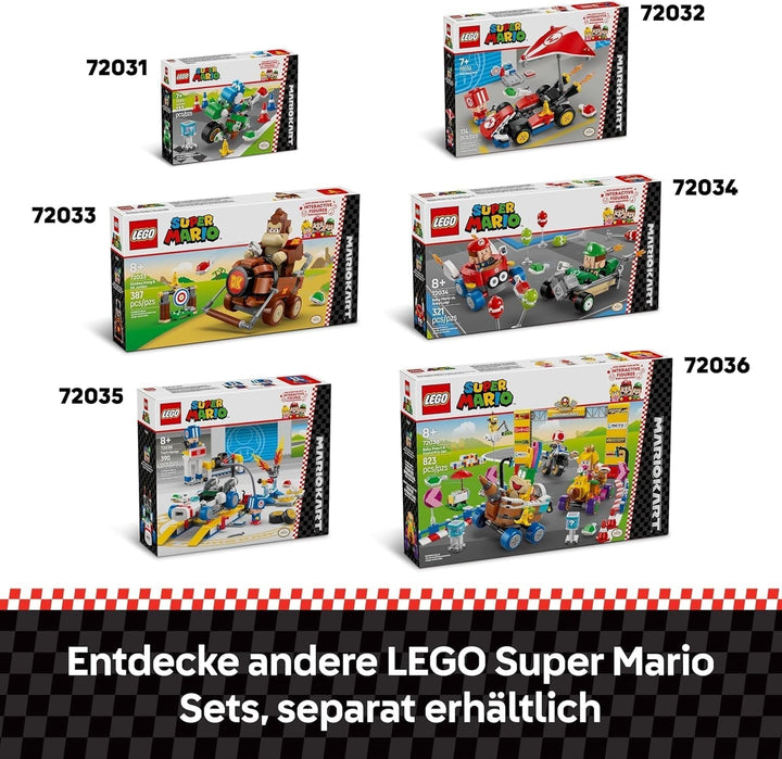 LEGO Mario Kart - Baby Mario Vs. Baby Luigi, figuri Nintendo de colecționat, 2 vitezomani de jucărie construibile, cadou pentru băieți, fete și gameri cu vârsta peste 8 ani, jucărie de aventură 72034 Seturi de constructie Besuche den LEGO-Store