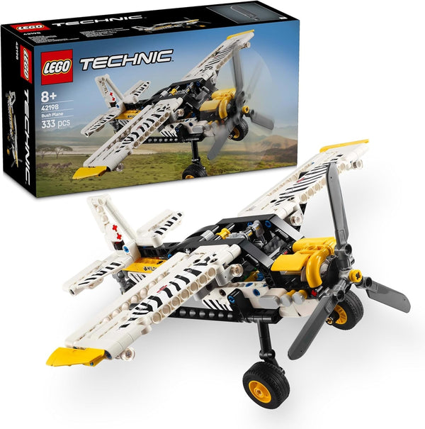 Avion cu elice LEGO Technic, jucărie construibilă pentru copii, cadou pentru băieți și fete de la 8 ani, model de avion cu elice rotativă și motor cu piston cu 4 cilindri 42198 Seturi de constructie Besuche den LEGO-Store Titlu implicit
