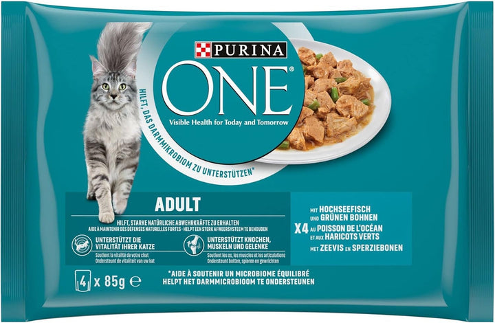 Hrană umedă pentru pisici PURINA ONE Adult, amestec de varietăți, pachet de 40 (40 X 85G)