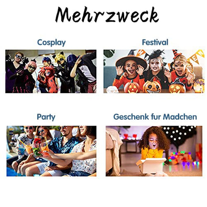 Byhoo 6PCS Vopsea de păr temporară pentru păr negru, cretă de păr, vopsea de păr lavabilă, idee de cadou pentru fete, cadou de ziua de naștere pentru adolescenți. Vopsea pentru par Naty Shop