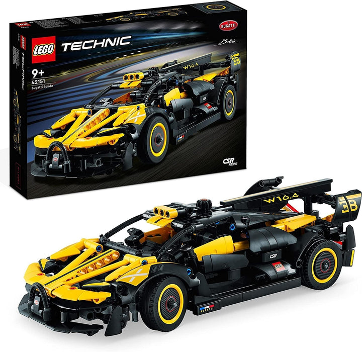 Mașină de curse LEGO Technic Bugatti, kit model mașină, jucărie mașină sport, set mașină iconică de colecționat, jucărie de construit de la 9 ani 42151 Seturi de constructie Besuche den LEGO-Store Titlu implicit
