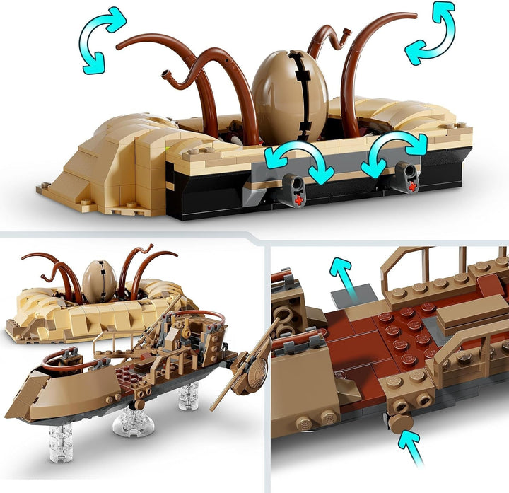 LEGO Star Wars: Întoarcerea lui Jedi Knight Desert Skiff și Sarlacc Pit, set fantezie de colecționat și construit, jucărie de construit, cadou pentru băieți, fete și toți fanii 75396 Seturi de constructie Besuche den LEGO-Store