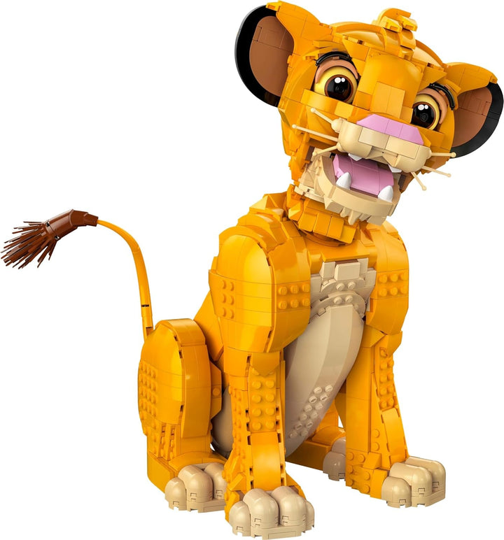 Lego Ç€ Disney Simba, tânărul rege al leilor, jucărie de construit pentru colecționat cu figurine creative de animale, activitate relaxantă pentru adulți, idee de cadou pentru femei 43247 Seturi de constructie Besuche den LEGO-Store
