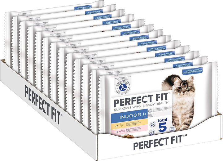 Pungi porționate pentru pisici PERFECT FIT™ pentru interior cu pui 12 X 85G