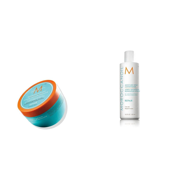 Mască de întărire a părului Moroccanoil Masca de par Naty Shop 250 Ml (1 pachet) Pachet cu șampon extra volum