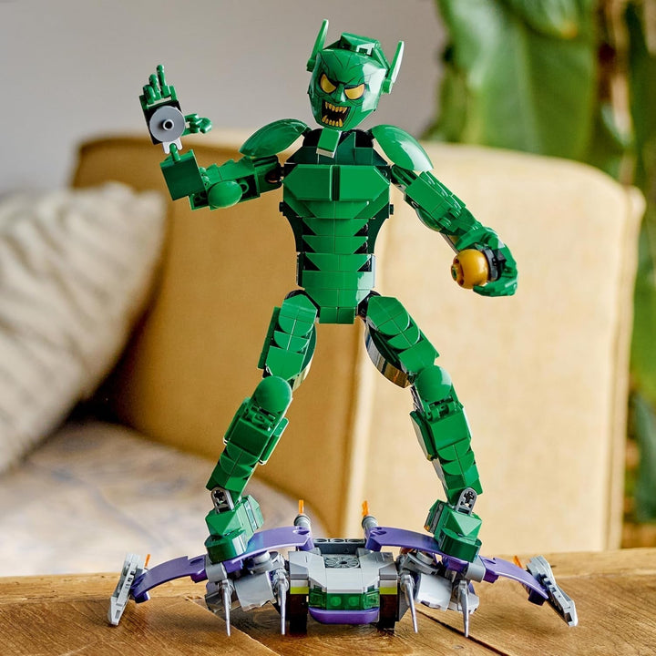 Figura de construcție LEGO Marvel Green Goblin, jucărie de construcție mobilă Super Villain pentru copii 8+, băieți și fete, set Spider-Man Universe cu glisoare și bombe de dovleac, idee de cadou Superhero 76284 Seturi de constructie Besuche den LEGO-Store