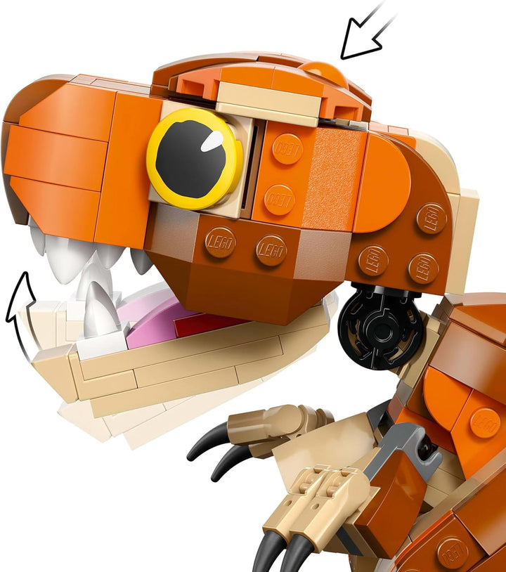 LEGO Jurassic World Little Eatie: T.Rex, jucărie de construcție pentru băieți și fete de la 7 ani, set de construcție cu dinozaur, cadou pentru copii, model cu gură, cap și coadă mobile 76967 Seturi de constructie Besuche den LEGO-Store