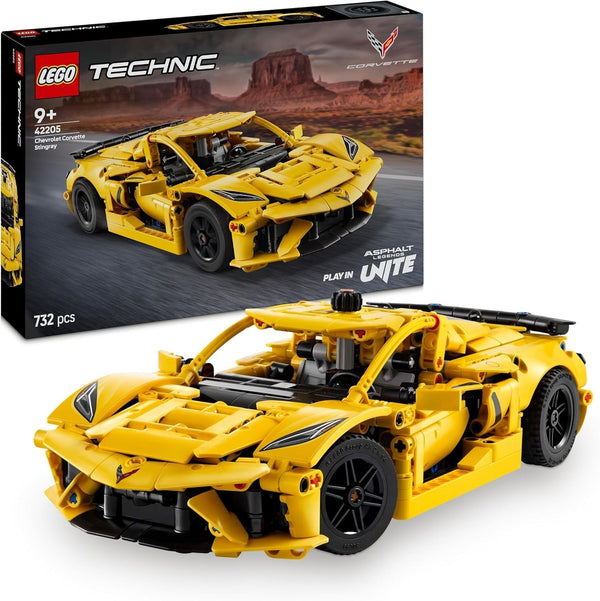 LEGO Technic Chevrolet Corvette Stingray - Jucărie de construit pentru colecționat - Mașină sport de jucărie - Model de mașină - Cadou pentru băieți și fete de la 9 ani care iubesc mașinile de jucărie 42205 Seturi de constructie Besuche den LEGO-Store Titlu implicit