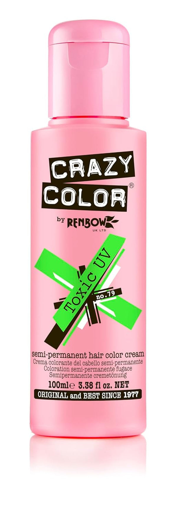 GO TOXIC UV cremă semipermanentă pentru colorarea părului, 100 ml (1 pachet) Vopsea pentru par Naty Shop Go Toxic 100 Ml (1 pachet)