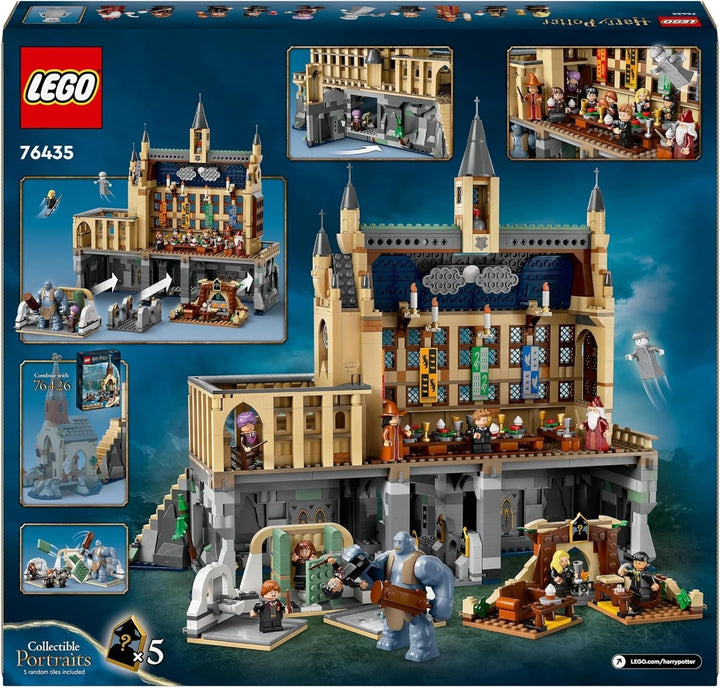 Castelul Hogwarts LEGO Harry Potter: Sala Mare, jucărie de colecționat, cu 11 minifigurine, inclusiv Hermione Granger, cadou magic pentru băieți și fete 76435 Seturi de constructie Besuche den LEGO-Store