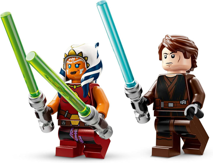 LEGO Star Wars 75401 Interceptorul Jedi al lui Ahsoka, Starfighter pentru fanii Războiului Clonelor, Ahsoka Tano & Anakin Skywalker Minifigures, cu săbii laser și R7-A7, pentru băieți și fete de la 8 ani în sus Seturi de constructie Besuche den LEGO-Store