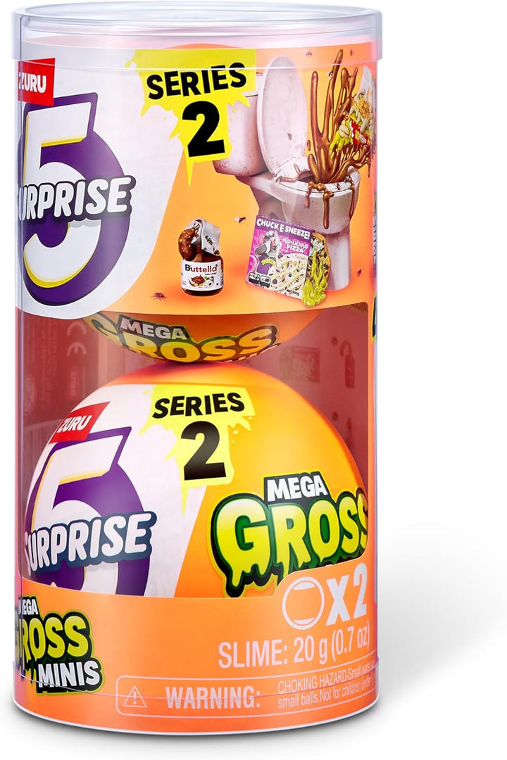 5 Surprise 77568 Capsule Gross Mega Gross Minis Seria 2 de la ZURU, 2 Capsule Action figures Naty Shop