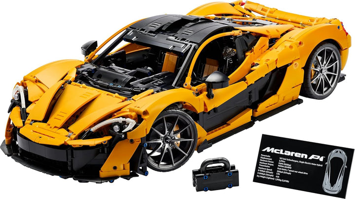 LEGO Technic Mclaren P1, set cu mașină super sport pentru adulți, cadou pentru fanii mașinilor, piesă de colecție la scară cu motor cu piston V8 și transmisie cu 7 trepte, model de mașină, set de mașini de jucărie 42172 Seturi de constructie Besuche den LEGO-Store