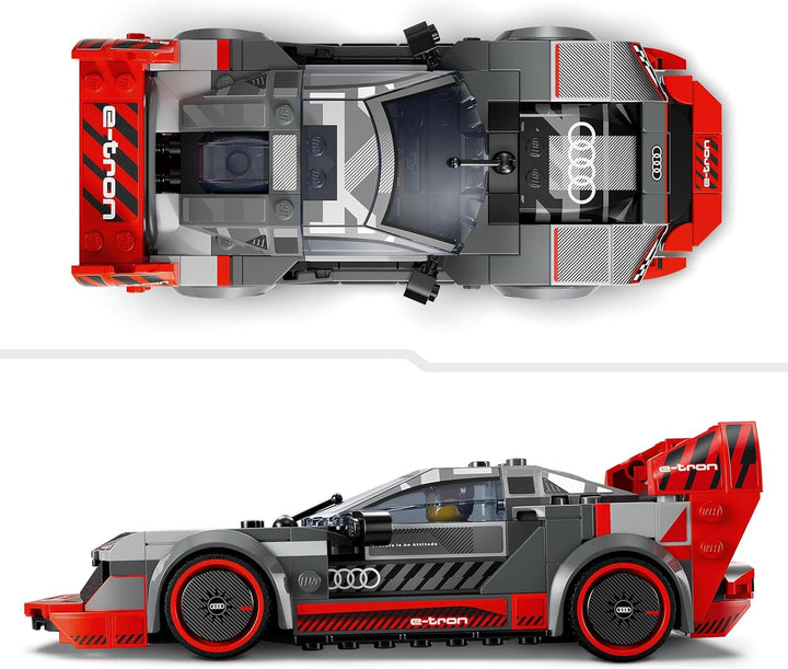 Set de mașini de curse LEGO Speed Champions Audi S1 E-Tron Quattro cu jucării auto pentru a construi, juca și expune, model de mașină pentru copii, cadou pentru băieți și fete de 9 ani 76921 Seturi de constructie Besuche den LEGO-Store
