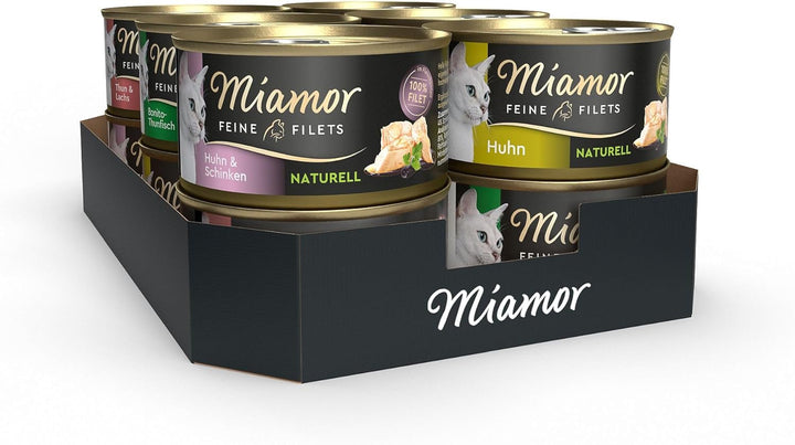 - Feine Filets Naturelle Mixpaket 2 | Hrană umedă pentru pisici adulte cu bucăți de file în suc propriu. Hrană complementară cu conținut scăzut de grăsimi într-o cutie fără aditivi artificiali | 12X80G