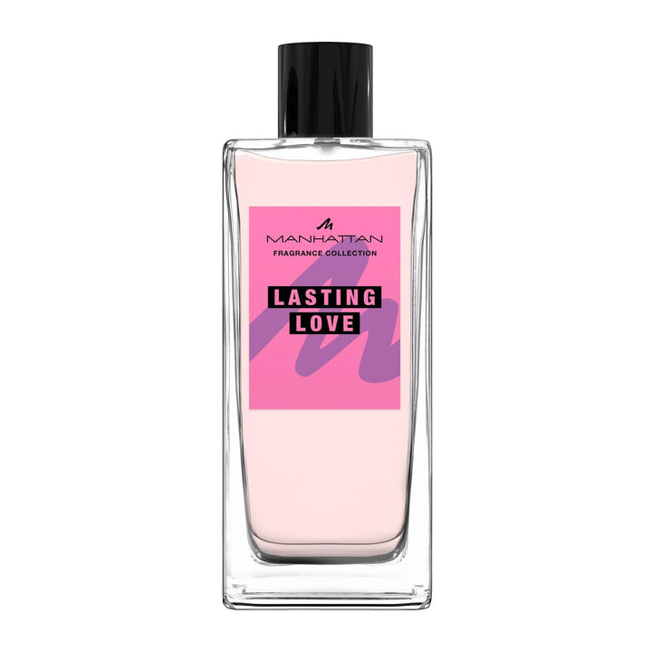 Manhattan Lasting Love Eau De Parfum, parfum floral de trandafir pentru femei cu coacăze negre, iasomie și mosc, 100 ml