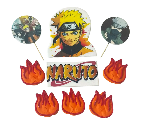 Set 9 decoratiuni comestibile, NARUTO