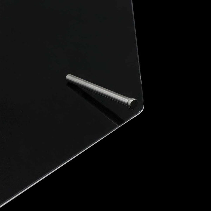 Panou din sticlă acrilică pentru prezentarea unghiilor cu benzi de afișare și nano-adeziv, expoziție de vârfuri de unghii, card transparent de culori pentru nail art, afișaj nail art, afișaj pentru exerciții de unghii (transparent)