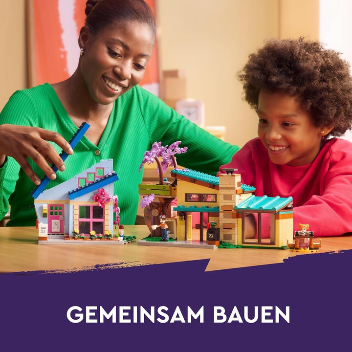 Casă de familie LEGO Friends Olly și Paisley, casă de păpuși cu figurine și accesorii, set cu casă cu două etaje și casă în copac, cadou creativ pentru fete și băieți cu vârsta de peste 7 ani 42620 Seturi de constructie Besuche den LEGO-Store