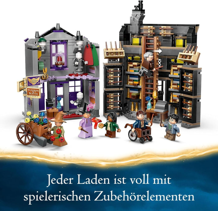 LEGO Harry Potter Ollivanders & Madam Malkin's Suits, Lands Of Diagon Alley, Playset pentru copii, Wizarding Toys, Fantasy Cadouri pentru fete, băieți și fani de la 8 ani 76439 Seturi de constructie Besuche den LEGO-Store