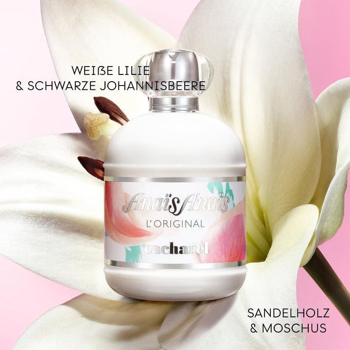 Apă de toaletă Cacharel Anaïs Anaïs pentru femei, parfum floral de lungă durată, parfum romantic pentru femei, 50 ml
