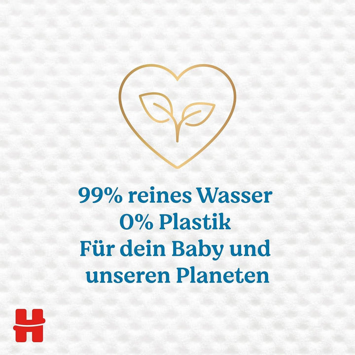 Huggies Pure Extra Care Sensitive Baby-Feuchttücher, Für Den Ganzen Körper, 99 % Reines Wasser, Parfümfrei, 8 X 56 Tücher, Monatsbox Naty Shop