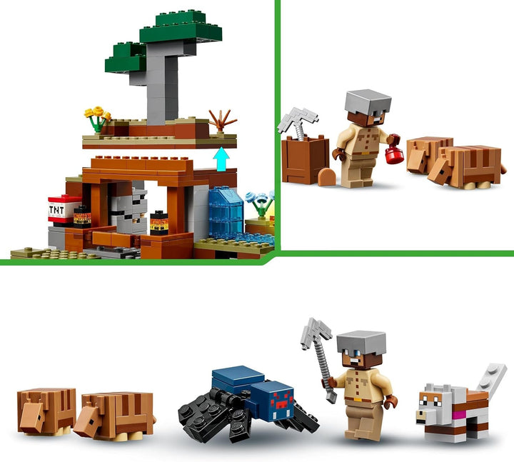 LEGO Minecraft Expediția la mina Dungeon, set cu minifigurine din jocul video, jucărie de construit cu personaje, cadou pentru băieți și fete de la 8 ani 21269 Seturi de constructie Besuche den LEGO-Store