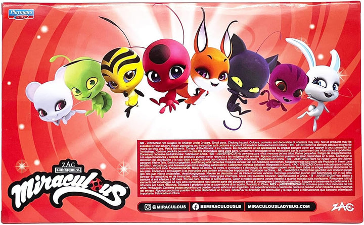 Bandai - Miraculous - Pachet de 8 Kwamis - Colecția de mini figurine Miraculous - Joc Miraculous Box Set de 8 Kwamis - Little Sweet Miraculous Ladybug Figures - Jucării de la 4 ani - P50532 Action figures Naty Shop