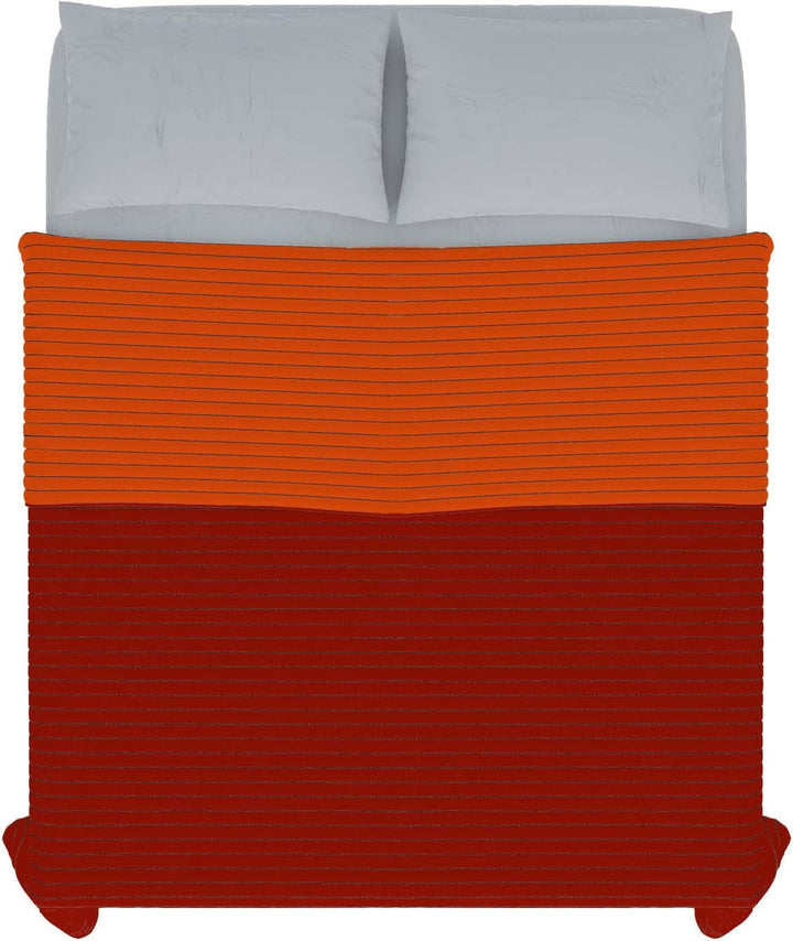 Plapumă de vară Summer din microfibră, portocaliu/rugină, pentru pat dublu 250 X 250 Cm Plapumi si pilote Naty Shop