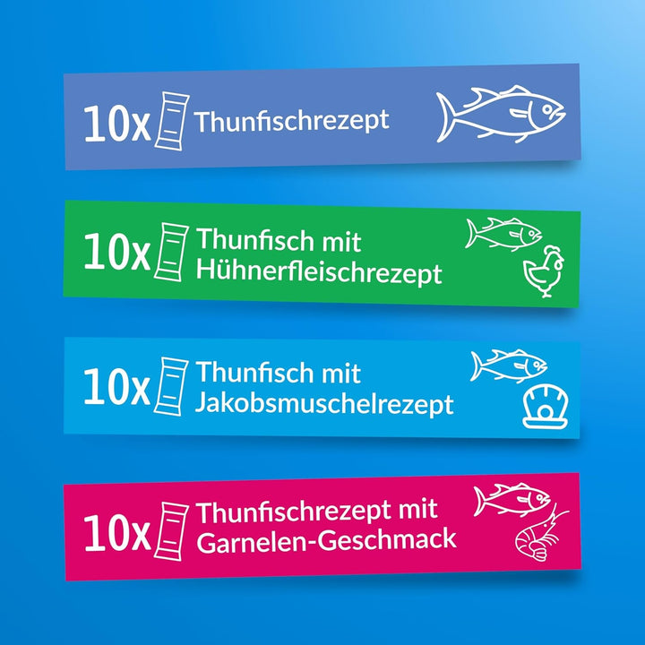 INABA Churu The Best Cat Treats For Vet, Training, Bonding, Dulciuri cremoase pentru pisici, cutie variată cu 100% carne naturală | Fără cereale, fără zahăr, cu conținut scăzut de calorii 40 X 14 G