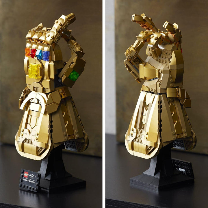 LEGO 76191 Marvel Super Heroes Infinity Glove, Set Avengers pentru adulți cu modelul mănușii lui Thanos de construit, articol pentru fani, cadou pentru bărbați, femei, ea și el Seturi de constructie Besuche den LEGO-Store