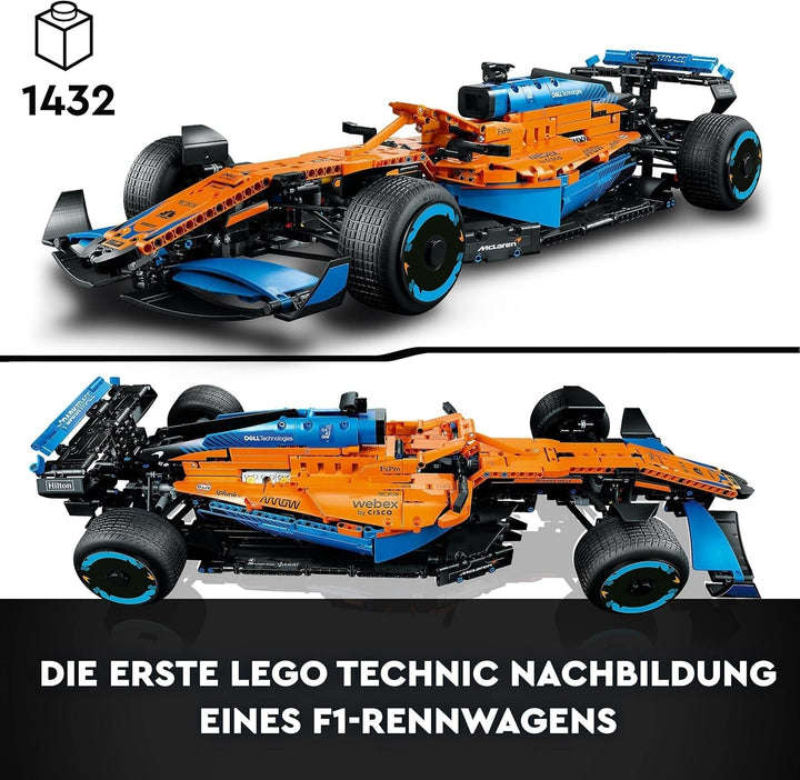 Lego Technic Mclaren Formula 1 Racing Car - Model F1 pentru adulți cu motor V6 și direcție - Cadou pentru fanii și colecționarii sporturilor cu motor - 42141 Seturi de constructie Besuche den LEGO-Store