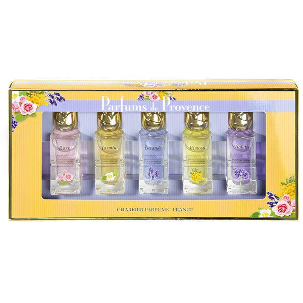 Set de 5 cadou Provence, Apa de toaleta Miniatures, 54 ml