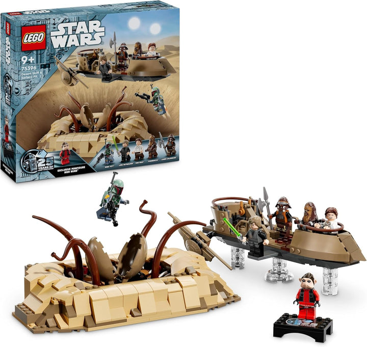 LEGO Star Wars: Întoarcerea lui Jedi Knight Desert Skiff și Sarlacc Pit, set fantezie de colecționat și construit, jucărie de construit, cadou pentru băieți, fete și toți fanii 75396 Seturi de constructie Besuche den LEGO-Store Titlu implicit