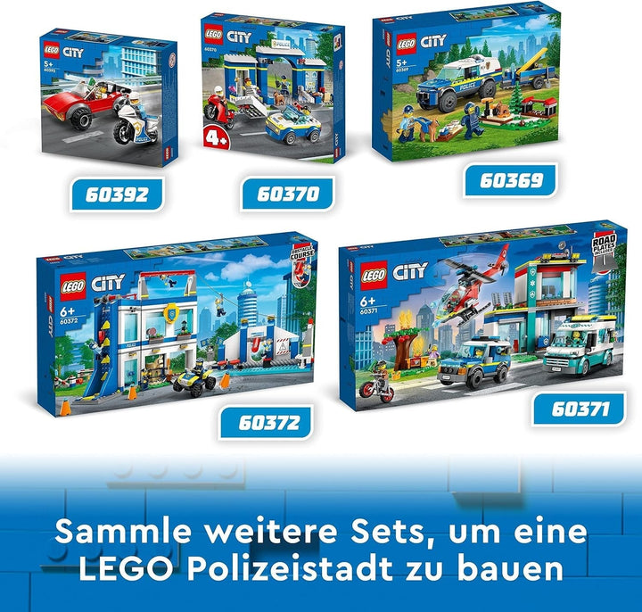 LEGO 60369 City Mobile Police Dog Training, mașină de poliție jucărie cu remorcă, figuri câine și cățel, set de animale pentru copii 5+ ani Seturi de constructie Besuche den LEGO-Store