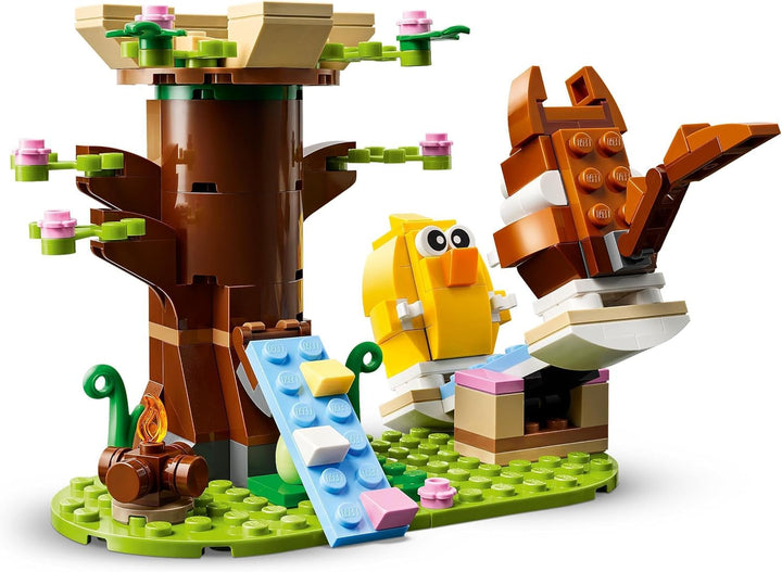 LEGO Spring Animal Playground, set de construcție cu pasăre și veveriță, set de joacă cu casă în copac pentru copii, idee de cadou pentru băieți și fete de la 8 ani, set de animale, jucărie cu figuri de animale 40709 Seturi de constructie Besuche den LEGO-Store