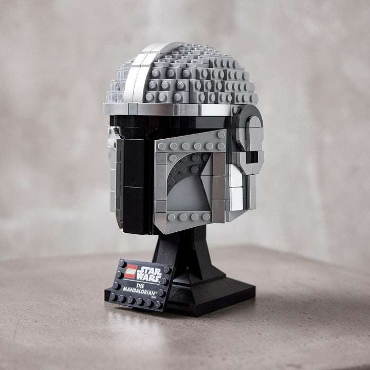 Model LEGO Star Wars Mandalorian Helmet, decorațiune de colecție pentru cameră și un cadou minunat pentru adulți, kit, bărbați, femei, mamă, tată, idee de cadou de colecție 75328 Seturi de constructie Besuche den LEGO-Store