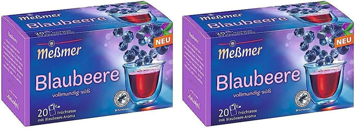 Meßmer Afine | 20 pliculețe de ceai | Fără gluten | Fără lactoză | Vegan (pachet cu 2)