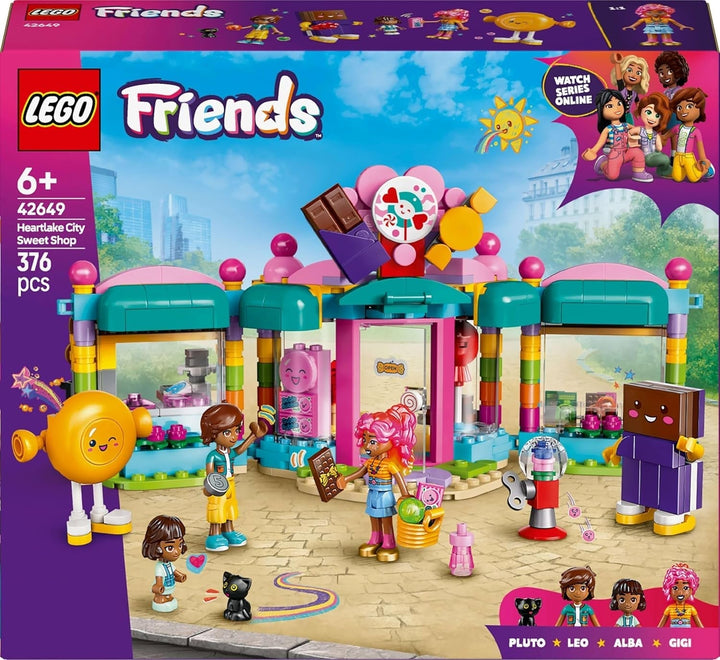 LEGO Friends Heartlake City Shop, set de joacă pentru fete cu vârsta peste 6 ani, joc de rol cu 2 mini-doll-uri, jucărie cu micro-doll și pisică 42649 Seturi de constructie Besuche den LEGO-Store