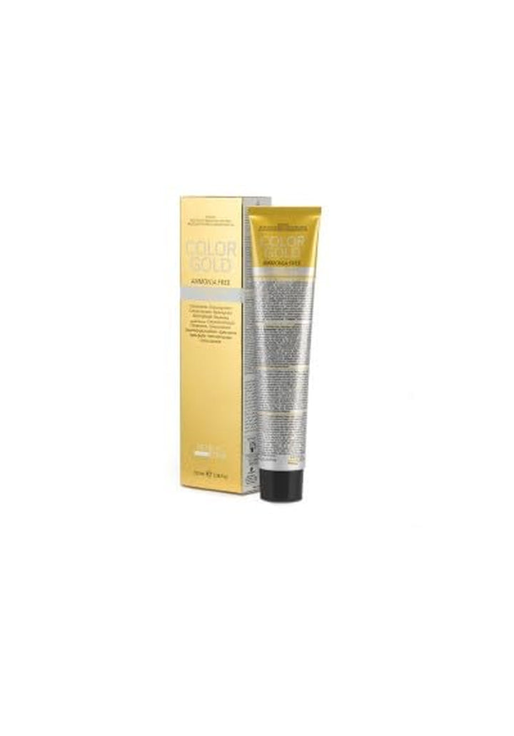 - Crema de culoare Color Gold 7.0 Blond - 100 ml - Vopsea de păr profesională cu acoperire gri Vopsea pentru par Naty Shop Auriu, blond închis 100 Ml (1 pachet)